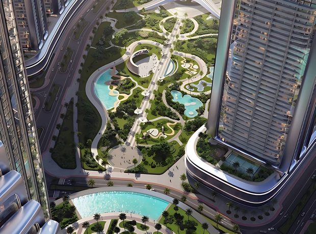 A 65,000 sqm central park